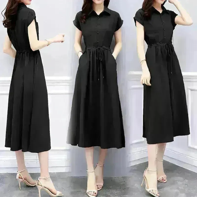 Waist-tight Slimming Elegant Casual Long Dress