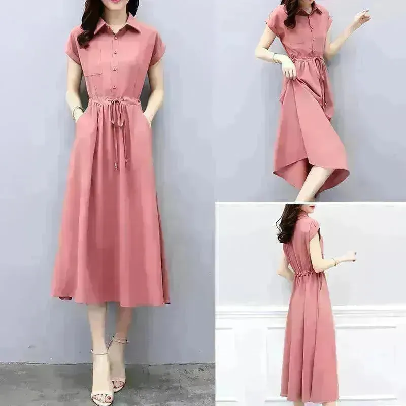 Waist-tight Slimming Elegant Casual Long Dress
