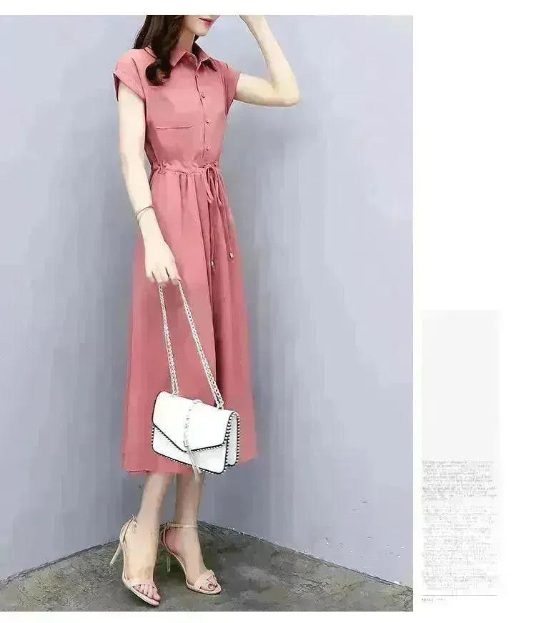 Waist-tight Slimming Elegant Casual Long Dress