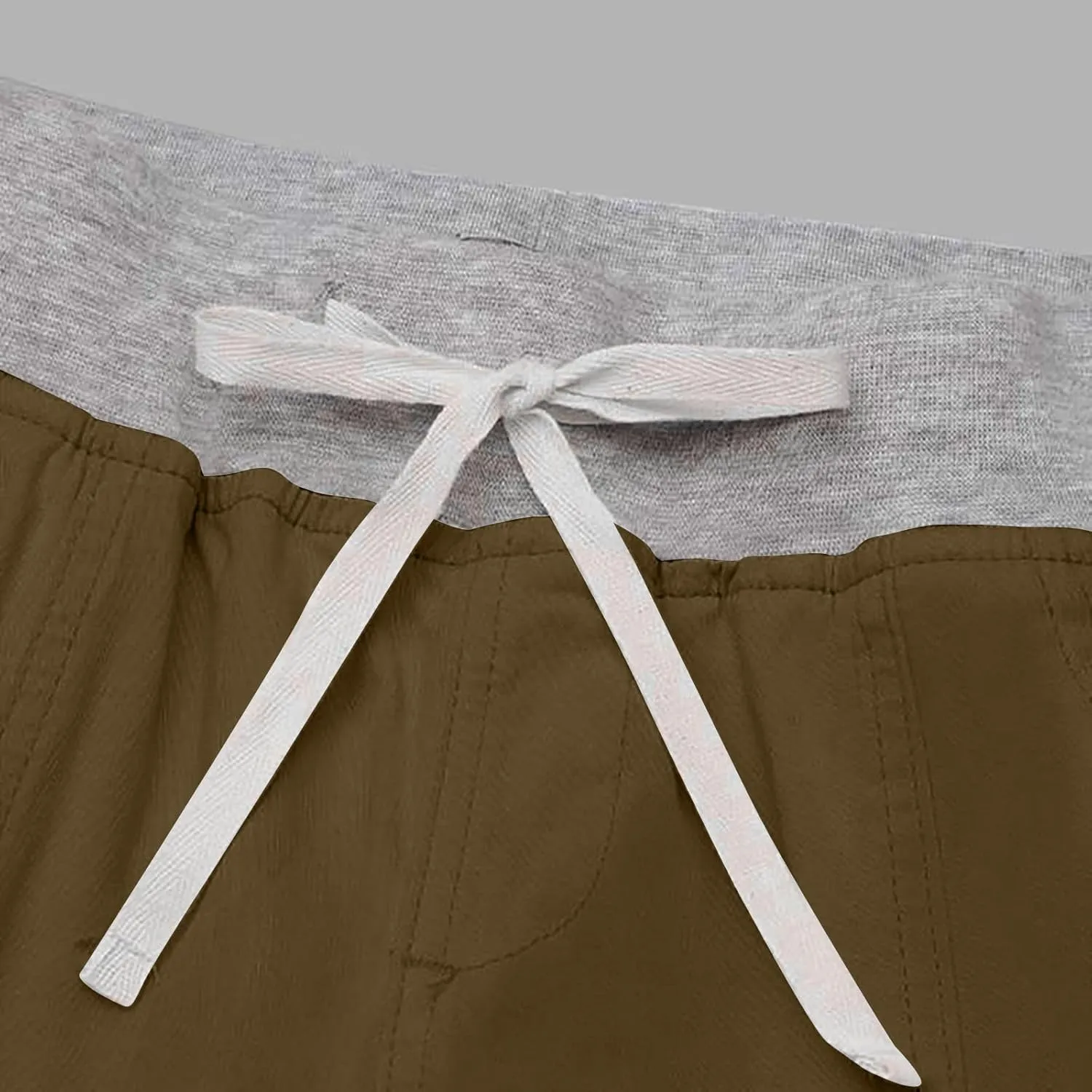 Women's Cargo Pants Soft Lightweight Elastic Waist with Pockets Trousers Athletic Hiking Straight Leg Sweatpants