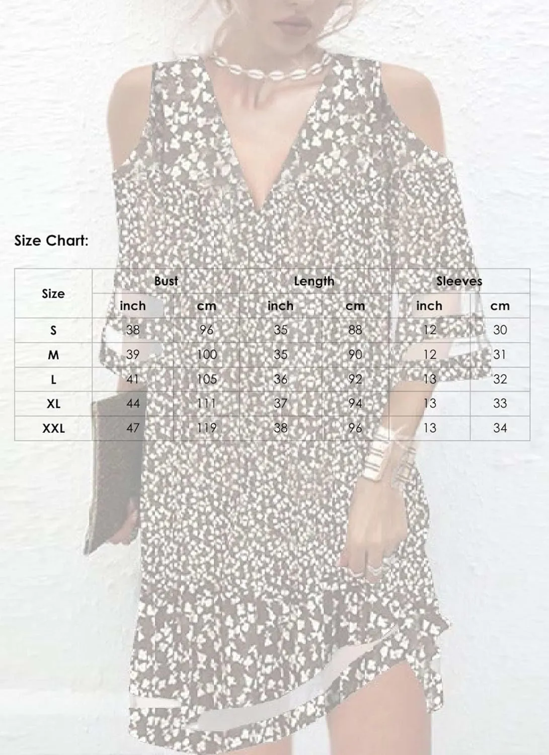 Women's Floral Print Cold Shoulder V Neck Shift Hem Dress 3/4 Sleeve Summer Casual Chic Party Sundress