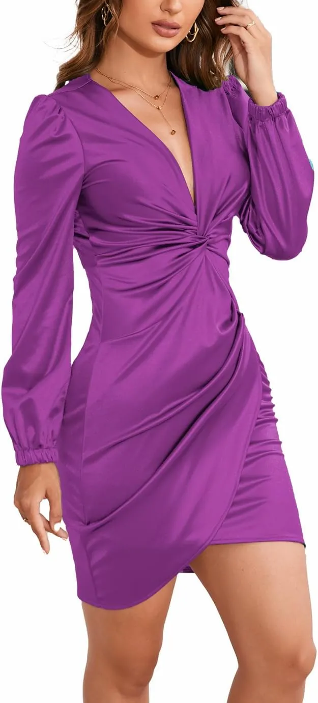 Womens Sexy Ruffle Elegant Bridesmaid Formal Evening Dress Elegant Curvy Wedding Guest Midi Dress