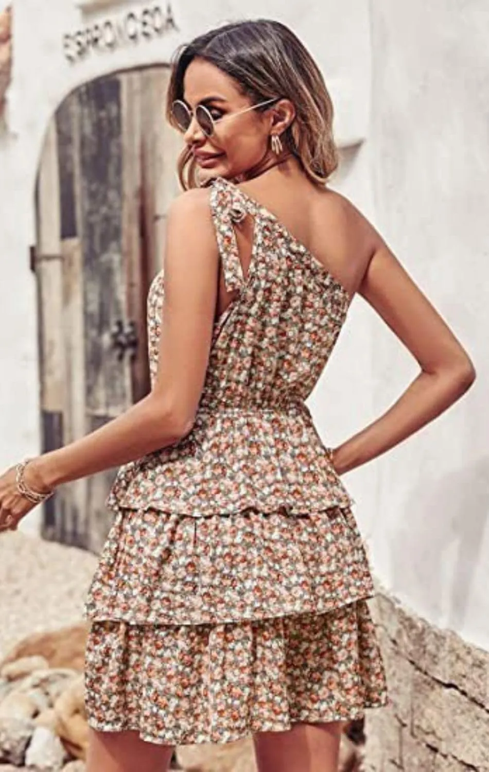 Women's Textured Curvy Work Shift Dress Dating Cute Dress Hide Belly Fat Elegant Sundress